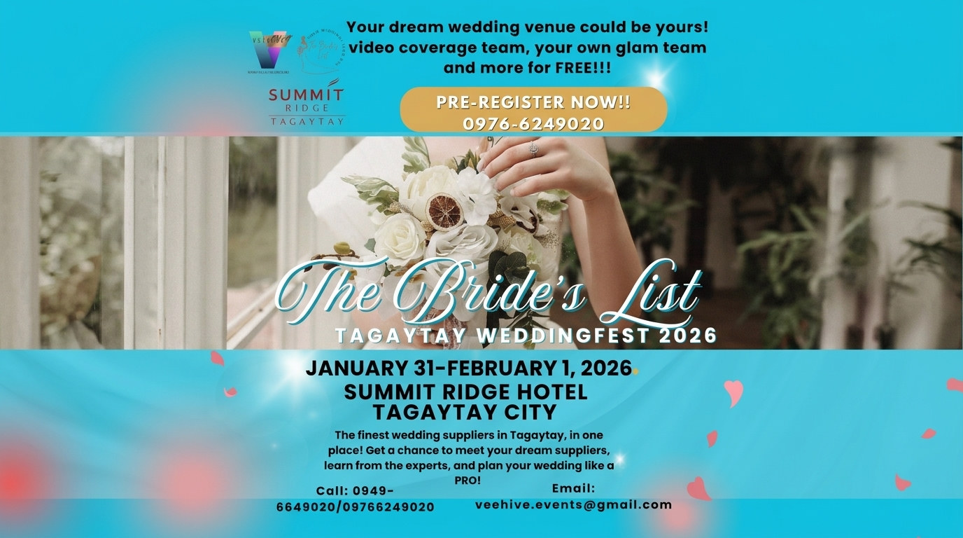 The Bride's List Tagaytay WeddingFest 2026 – Jan 31–Feb 1