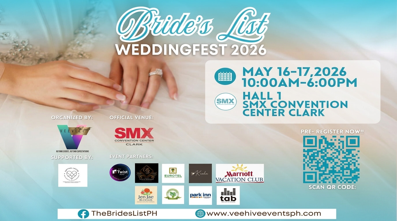 Bride's List WeddingFest 2026 – SMX Clark May 16–17