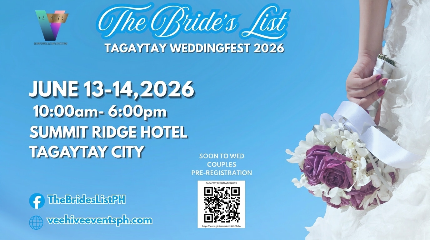 The Bride's List Tagaytay WeddingFest 2026 – June 13–14